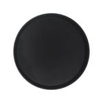 Round Non-Slip Serving Tray - 35.5cm - Black
