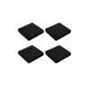 Jack 100 x 15mm Rubber Anti Vibration Squares - 4 Pack