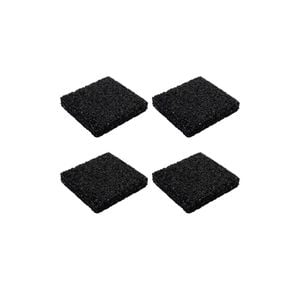 Jack 100 x 15mm Rubber Anti Vibration Squares - 4 Pack