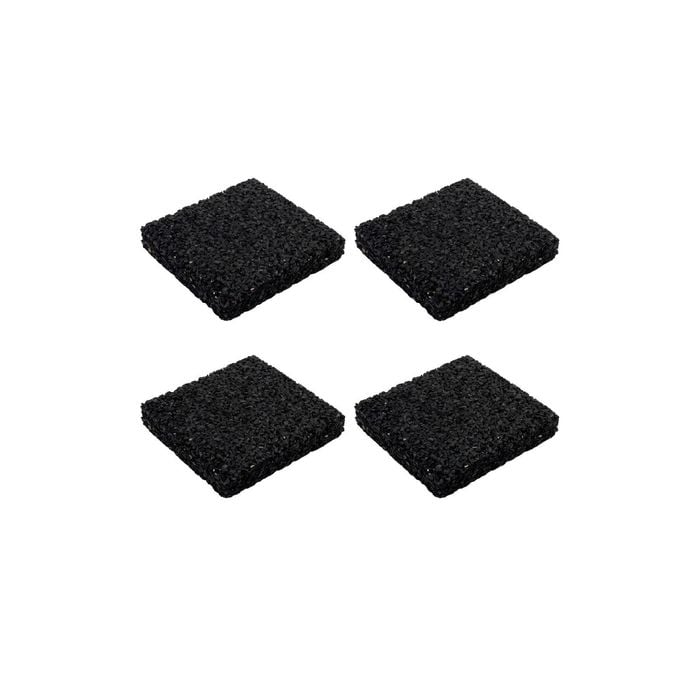 Jack 100 x 15mm Rubber Anti Vibration Squares - 4 Pack