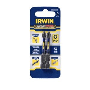 Irwin Impact Pro Performance 57mm PH2 - 2 Pack