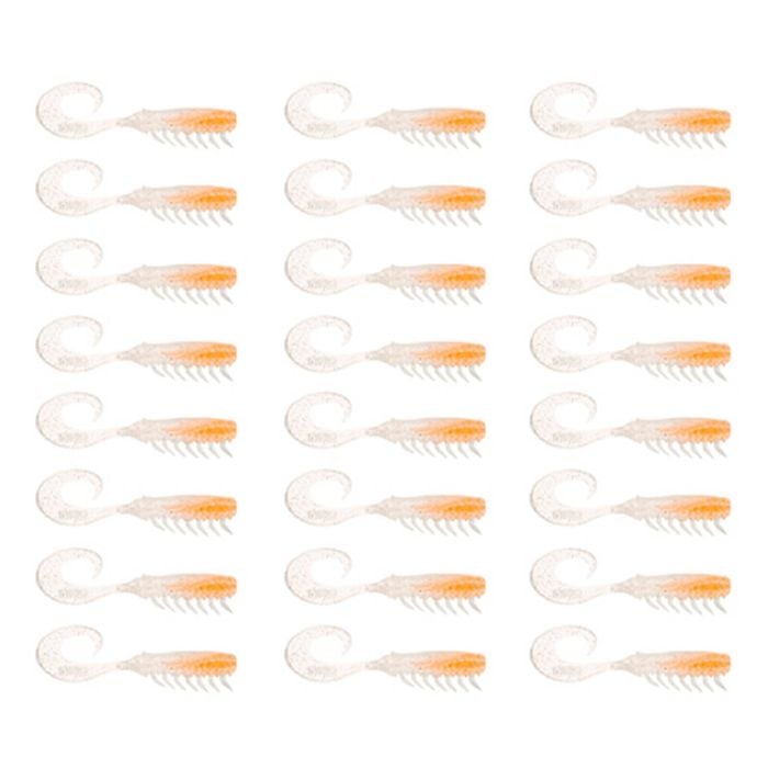 3x 8PK 2.5In Rapala Crush City Creeper Soft Plastic Curly Tail Lures - Yabbie