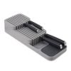 Catzon Knife Organizer for Drawer Holds Up to 18 Knives-Grey