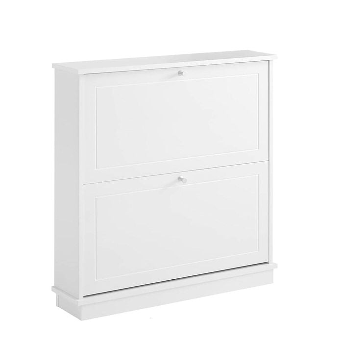 2 Drawer Shoe Cabinet Storage Unit