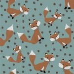 Cristiana Masi Fox Wallpaper -Blue 10.05m x 53cm