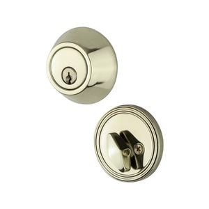 Sylvan Polished Brass Deadbolt Single Cylinder