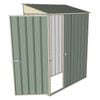 Build-a-Shed 1.5 x 0.8 x 2m Single Sliding Door Skillion Shed with Single Hinged Side Door - Green