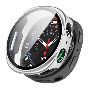 Samsung Galaxy Watch 8 40mm Tempered Glass Screen Protector Case (Silver)