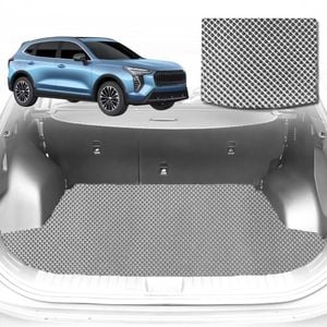 6D Diamond Car Boot Mat for GWM Haval Jolion 2020-Current-Cargo Mat-Grey-Outback GT