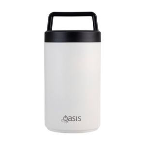 Oasis Stainless Steel D/Wall Insulated Food Flask W/ Handle Alabaster 700ml