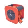 Click 10m 3 Outlet Square Cable Reel With USB Charger