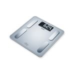 Beurer Silver Body Fat Digital Glass Bathroom Scales