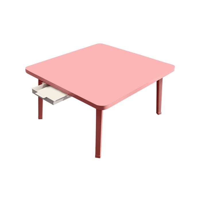 SOGA Pink Portable Floor Table