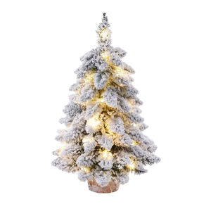 Lifebay Extra Tall Artificial Christmas Tree with Clear Lights