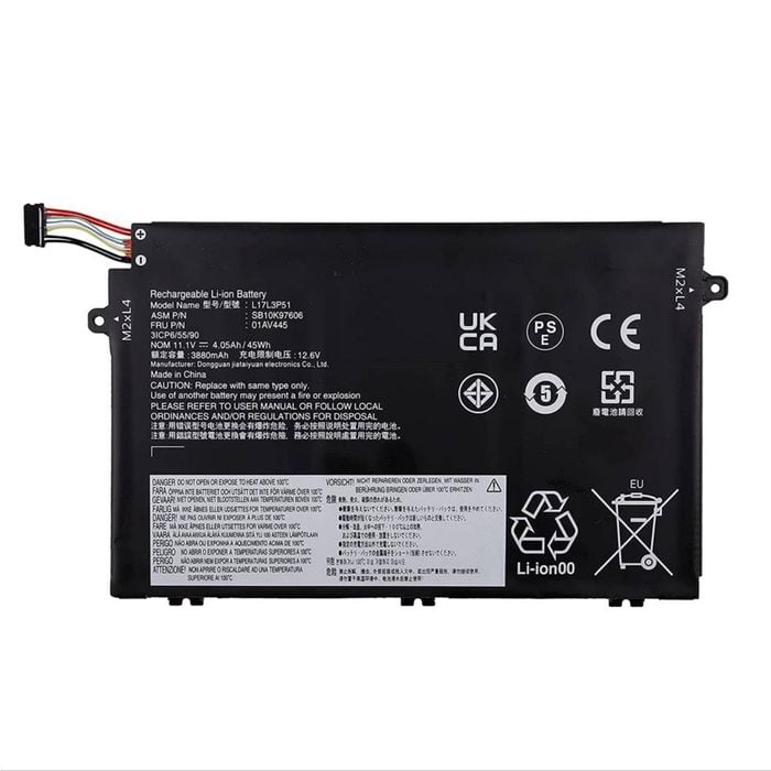 Replacement Battery for Lenovo ThinkPad E480 E485 E580 E585 E590 R480 R580 L17C3P51 L17L3P51