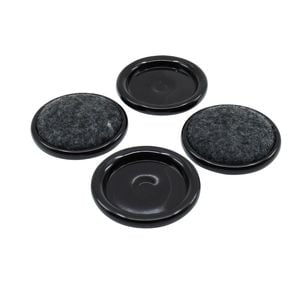 Surface Gard 38mm Brown Carpet Castor Cup - 4 Piece 