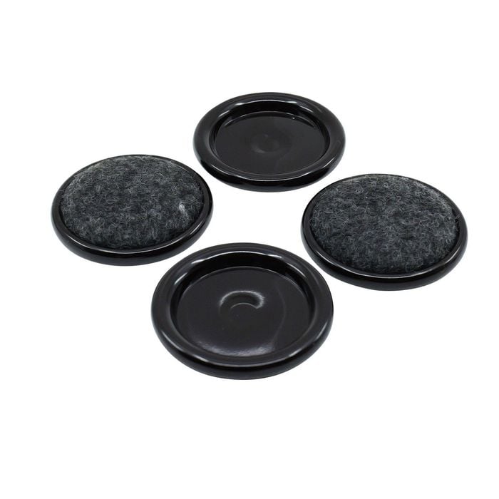 Surface Gard 38mm Brown Carpet Castor Cup - 4 Piece 