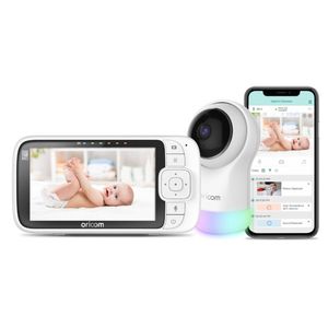 Oricom OBH950 5" Smart HD Nursery Pal Glow+ Video Baby Monitor