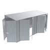 Build-a-Shed 1.5 x 4.5 x 2.0m Zinc Skillion Double Plus Double Hinged Side Doors Shed