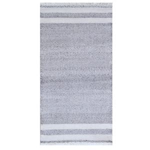 Handwoven Reversible Rug-Richmond 6360-Transistional Ash Grey-80x150cm