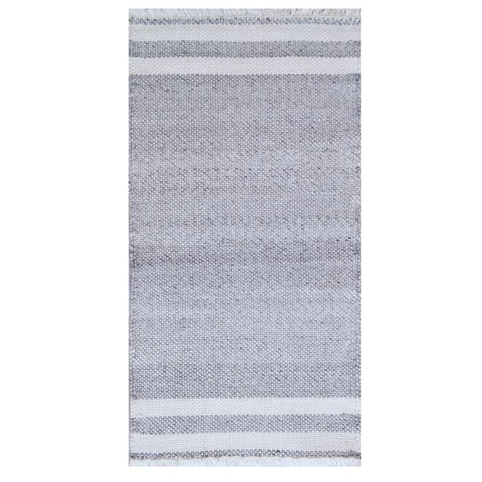 Handwoven Reversible Rug-Richmond 6360-Transistional Ash Grey-80x150cm
