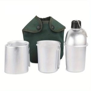 Lifebay 4-Piece Military Cookware Set Silver