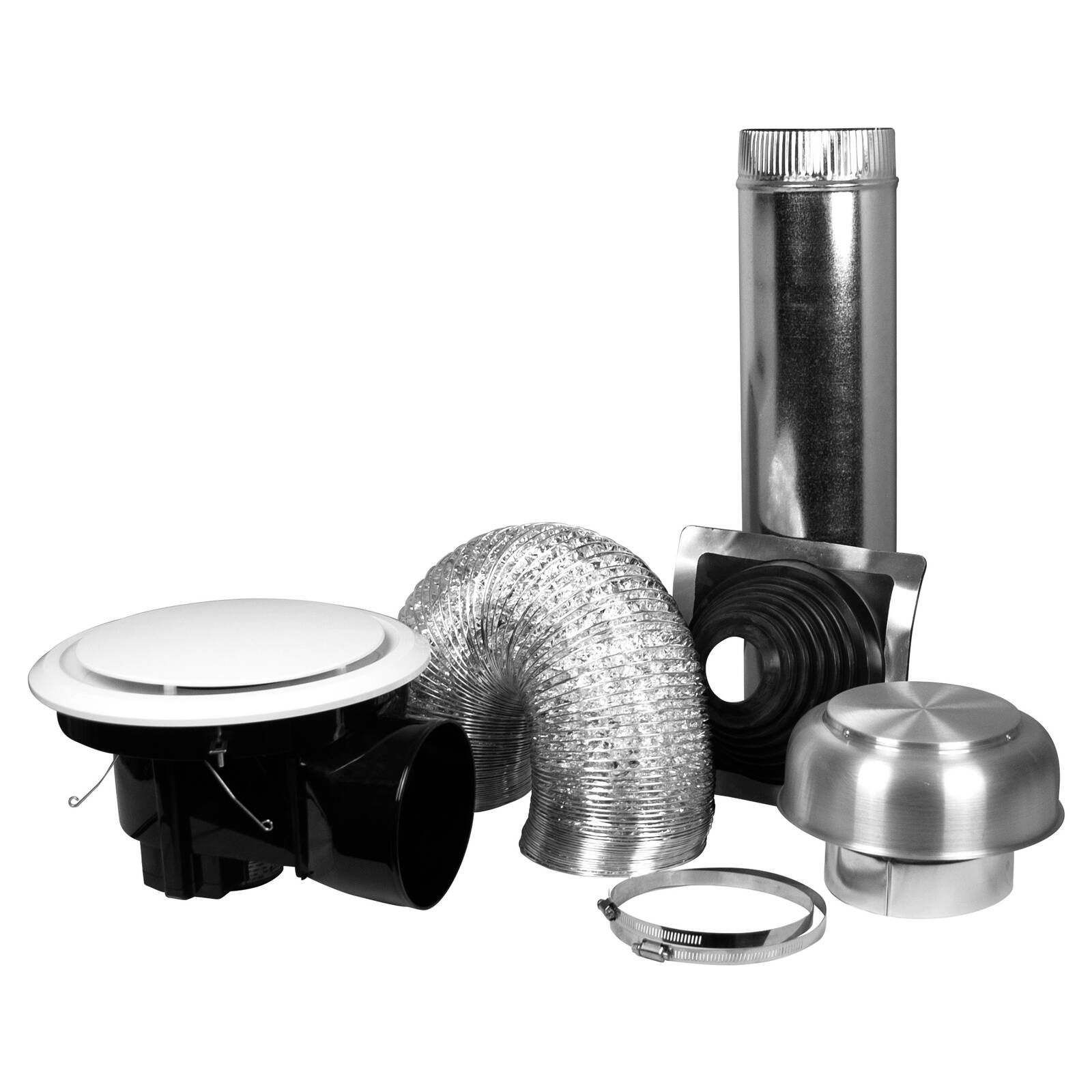 Deflecto Ceiling Exhaust Fan Metal Roof Kit Quiet Boost 400m3/hr product image