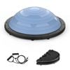 ADVWIN 58cm Folding Balance Ball Trainer with Resistance Bands and Pump for Home Gym Workout, Up to 200KG, Grey