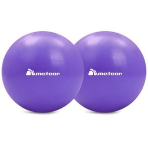 METEOR 25cm Mini Pilates Ball Dual-Pack in Purple