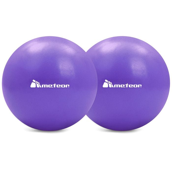 METEOR 25cm Mini Pilates Ball Dual-Pack in Purple
