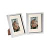 Nicola Spring 8" X 10" White 3d Box Photo Frames - 4" X 6" Mount - Pack Of 2