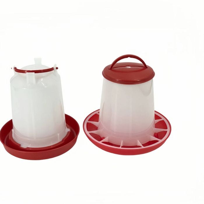 Yes4pets Farm Poultry Bird Chicken Water Drinker 3 L & 3 Kg Food Grain Seed Feeder Set