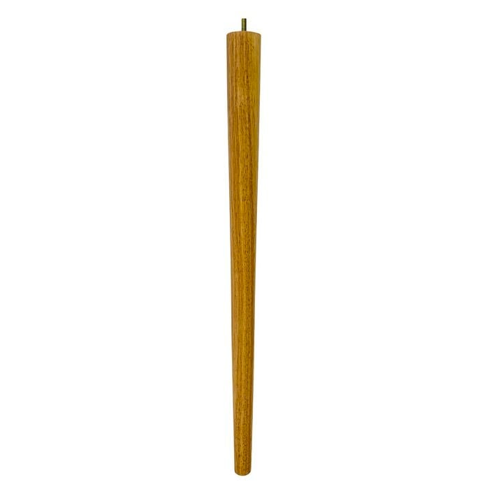 Adoored 53 - 30 x 730mm Lacquered Wood Round Tapered Furniture Leg