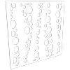 ProtectorAl 300 - 1200 x 300 - 1200mm Gloss White / Satin White Bubbles Unframed Composite Deco Panel