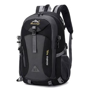 NNEOBA Outdoor Backpack Camping with Earphone Hole Black