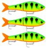 3x Rapala Super Shadow Rap Glide 11cm Jointed Swimbait Lures - Firetiger