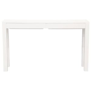 Centrum Furniture Amsterdam 2 Drawer Sofa Table - White