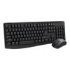 RAPOO X1800Pro Wireless Mouse & Keyboard Combo - 2.4G, 10M Range, Optical, 1000 DPI, Nano Receiver, Entry (Black)