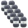 10x Malli Footy Grey Blend Basic 100g Knitting/crochet Yarn Acrylic/poly