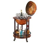 Antique Globe Bar Cabinet