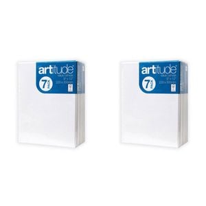 2x 7pc Artitude Stretched Canvas 9x12" Art/craft Accessory Oil/acrylic Painting