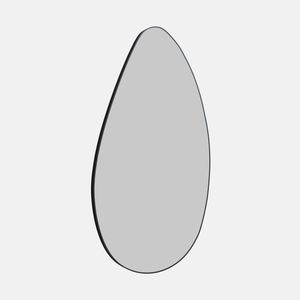 Future Glass Pebble Shape Mirror - 1200 x 700mm - Black