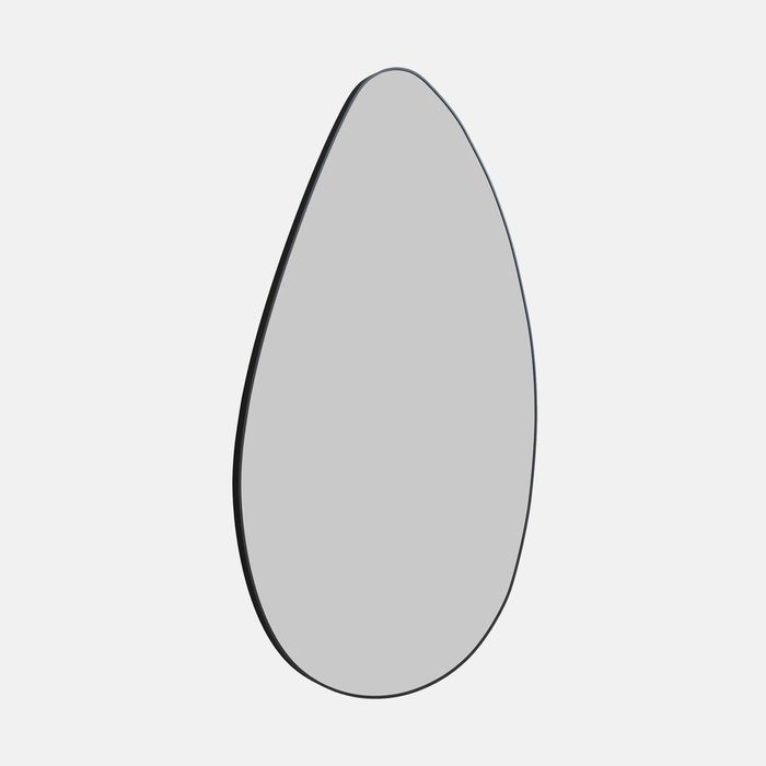Future Glass Pebble Shape Mirror - 1200 x 700mm - Black