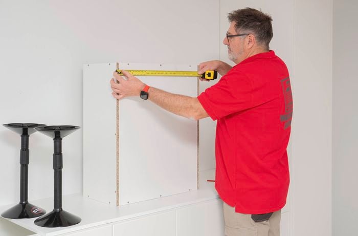 Mark and pre-drill your fixing points