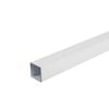 Metal Mate 25.4 x 25.4 x 1.2mm 1.8m White Aluminium Connect-It Square Tube