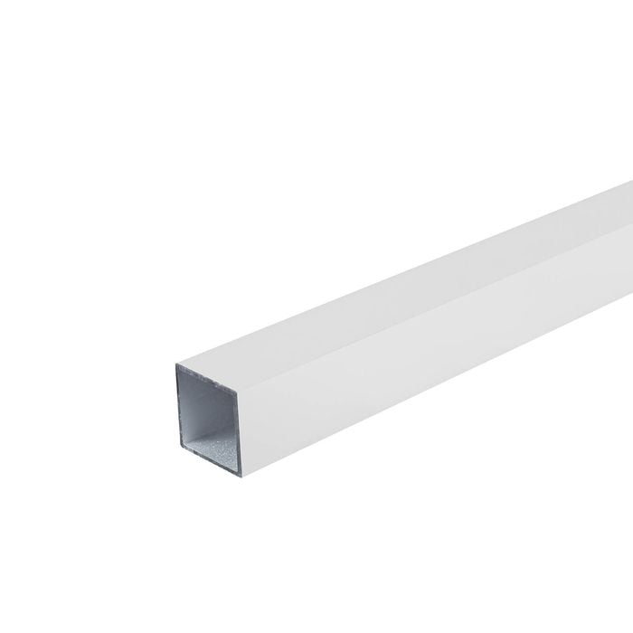 Metal Mate 25.4 x 25.4 x 1.2mm 1.8m White Aluminium Connect-It Square Tube