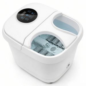 Spector Foot Massager Heated Foot Spa With 8 Roller Massage Deep Soak White