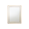 Elegant Collections Small Country Gold Beaded Mirror