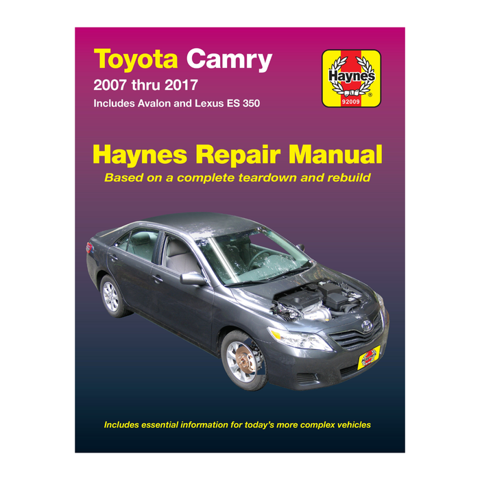 Toyota Camry, Avalon & Lexus ES 350 (07-17) Haynes Repair Manual USA
