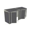 Build-a-Shed 1.2 x 4.5 x 2.0m Skillion Double Hinged Side Door Shed - Grey